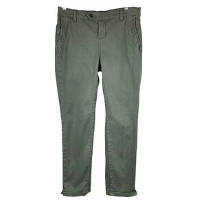 Lila Ryan Womens 4P Grey Cropped Pants Cotton Blend Made In China Chic & Versati